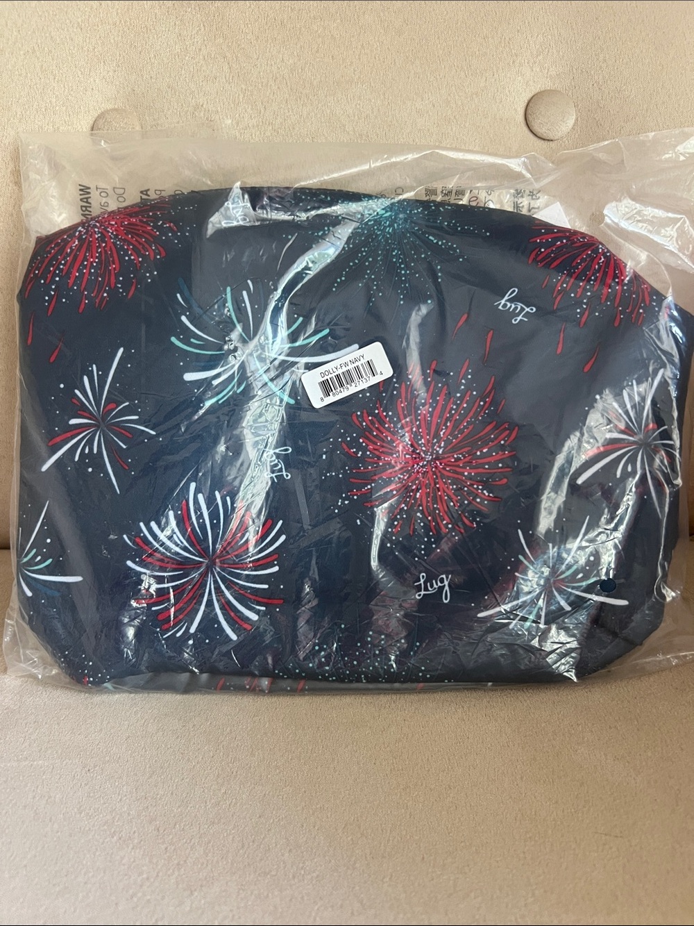 NWT Lug Dolly Cosmetic Case in Firework Navy 🎆